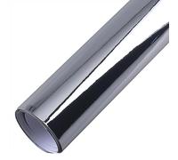 COYOUCO Car Wrap Vinyl Silver DIY Decals Roll Air Release Technology Bubble Free Self Adhesive Film Sticker,Mirror silver,50 * 300cm