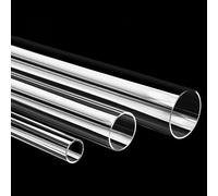 COYOUCO Clear Acrylic Tube, 40-55Mm OD 500Mm Length Plastic Pipe Round Tubing for DIY Craft, Lighting, Fish Tank,45mm OD