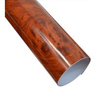 COYOUCO High Glossy Wood Grain Vinyl Wrap, 30 X 200Cm Automotive Interior Film Sticker Decal Car Internal Wraps Self Adhesive DIY Film, Waterproof without Bubble,L06