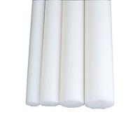 COYOUCO Nylon Rod,Plastic Rod,PA6 Nylon Rod,Round Rod Tough Rod Solid,Length: 0.5M,4Pcs,12mm