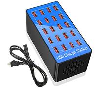 COYOUCO USB Charger Station,20-Port 100W/20A Multiple USB Charging Station, Home Desktop Multi Ports USB Fast Charger for Smartphones Tablets And Other USB Devices