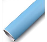 COYOUCO Vinyl Car Wrap Matte Metallic Premium Self Adhesive Replacement Vehicle Film Roll with Stretchable Air Release DIY Decals,Light blue,50 * 300cm