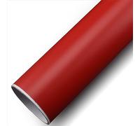 COYOUCO Vinyl Car Wrap Matte Metallic Premium Self Adhesive Replacement Vehicle Film Roll with Stretchable Air Release DIY Decals,Red,50 * 100cm