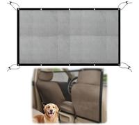 COYUN 1 x Dog Net Car Rear Seat, Car Dog Net Safety Net with Adjustable Rope, Separation Net Between Pet and Driver, Dog Net for Car, for Dog Car Barrier for Pets, Black