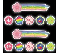 COYUN 12pcs Bicycle Stickers Reflective Stickers Bicycle Children Waterproof Bicycle Sticker Vinyl Glitter Sticker for Bicycle Helmet Skateboards Luggage