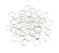 COYUN 160 Pieces Jump Rings 8 mm Silver Jump Rings Metal Key Rings Open Jump Rings Round Jump Rings for DIY Jewelry Bracelets Pendants Necklaces