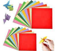COYUN 200 Sheets Origami Paper, Double-Sided Colourful Folding Paper, Double Sided Colourful Paper, Folding Paper Origami Set, Origami Paper 2 Sizes Specification for DIY Arts and Crafts Projects