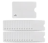 COYUN 24 Pcs Silver Card Holder, RFID Blocking RFID Blocking Sleeves for Credit Cards Set Protection for Identity Cards Women Men, Anti-Theft Protection for Credit Cards