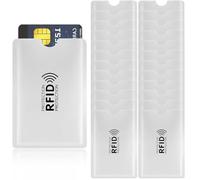 COYUN 24 Pieces RFID Blocking Cases for Credit Card Protection, Anti-Theft with RFID Shielding for Contactless Cards, RFID Card Holder, Anti-theft Credit Card Holder (Silver)