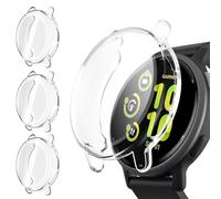 COYUN 3 Pieces Case Compatible with Garmin Vivoactive 5, HD Clear Cover with Screen Protector, Soft TPU Case, Full Coverage Protective Case for Garmin Vivo Active 5 (Transparent)