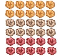 COYUN Sealing Wax, 30 Pieces of Wax Seal Stamps, Wax Lacquer, Self-Adhesive Stickers for Ceras Seal, Vintage Rosemary Stickers for Invitations, Envelopes, Gift Boxes