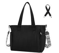 Cozary Women's Tote Bag Cord Shopper Bag Large - Shoulder Bag with 2 Adjustable Shoulder Straps, Zip, Handbag for Work, Shopping, Travel and University