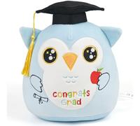 CozDazz 2026 Graduation Gift Stuffed Animal, Owl Plush Toy, Soft and Adorable Graduation Plushie with Cap and Apple, Gifts for Graduates of Class of 2026