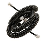COZERI 2PCS 5M RJ9 Telephone Handset Cable, Coiled Cord for Landline | Universal 4P4C RJ9 extension, flexible, 16ft, for office & home use