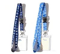 COZERI 2PCS Cruise Lanyards - P&O Cruise Ship Luggage Tag Card Holder Essentials, Retractable Student Lanyard with Waterproof ID Badge Holder for Ship Cards, Cruise Travel School