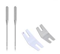 COZERI 32PCS Sewing Machine Tools Accessories - 2X Hump Jumper + 30x 100/16 Heavy Duty Sewing Machine Needles, Embroidery Hemming Craft Accessories for Bulky Seams, Thick Fabrics & Embroidery Crafts