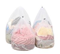COZERI 4PCS Laundry Net Bags for Washing Machine - Drawstring Laundry Mesh Bag for Heavy Duty Dirty Clothes Washing, 4 Sizes Reusable Durable Bags for Delicates, Bra, Socks, Baby Clothes