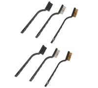 COZERI 6PCS Mini Wire Brush Set, Multi-Purpose for Rust & Grime Cleaning
