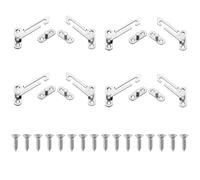 COZERI 8PCS Window Opening Safety Restrictors - Stainless Steel Window Latches Safety Locks for UPVC, Removable Easy Install Restrictors Left/Right Hooks, Security Catch for Home School Kindergarten