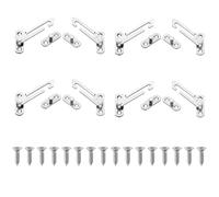 COZERI 8PCS Window Restrictors Locks Child Safety - UPVC Stainless Steel Window Opening Latches Safety Locks, Removable Restrictors Left/Right Hooks, Security Catch for Home School Kindergarten