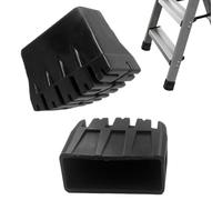 COZERI Pack of 2 Rubber Feet Foot Caps for Ladders, Square Ladder Feet Replacement 25 x 60 mm, Non-Slip Step Foot Caps Made of High-Quality Rubber for Stepladders, Folding Ladders, Industrial Ladders