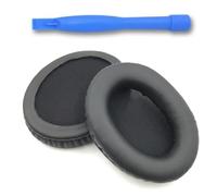 COZERI Replacement Ear Pads for HyperX Cloud Stinger/Cloud Flight/CloudX/Cloud II/Cloud III/Cloud Alpha/Cloud Core/Mix, Replacement Protein Leather Ear Pads for Gaming Headsets, Black, 1 Pair