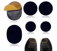 Cozevdnt 6PCS Shoe Hole Repair Patch, Self-Adhesive Patches, Self-Adhesive Sneaker Heel Repair Patch, Anti-Abrasive Quick Repair Shoes Tool, for Running Shoes and Fabric Footwear(Black)