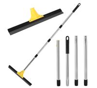 COZHYESS Floor Squeegee Outdoor Heavy Duty, 45cm Rubber Squeegee Broom with Long Handle 150cm, Lightweight Professional Push & Scraper Floor Scraper, for Bathroom Hardwood Tile Patio Window