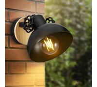 COZHYESS Outdoor Wall Lights Mains Powered, Max 60W E27 Aluminum Outside Wall Lamp, Black Wall Sconce, IP54 Waterproof, Garden Lights for Front Door, Patio, Terrace, Hallway, Garage, Porch