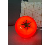 cozifycasa Cute Table Lamp for Bedroom Kitchen Living Room Small Cute Night Light Fruit Bedside Side Table Lamp Kawaii Decor Vintage Funky Home Decor for Girls Room (Tomato)