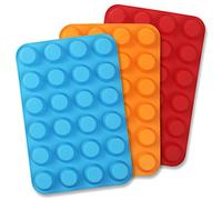 Cozihom Silicone Muffin Pan, Cupcake Pan, 24 Cups, Food Grade Egg Muffin Baking Silicone Moulds, Non-Stick & BPA Free, 3 Pcs