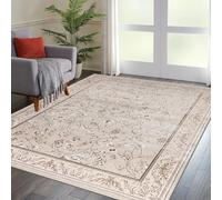 cozily® Medium Pile Area Rugs For Living Room - Marco Beige Oriental Rug - 120 x 170 cm - Washable Sitting Room Rug For Bedroom, Fireside and Lounge