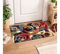 cozily® Medium Pile Colourful Door Mat Large, Kitchen Floor Mats Multi Rug - 60 x 110 cm, Moonlight - Washable Doormat Indoor Rug for Entrance & Welcome Mat