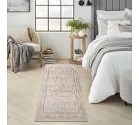 cozily® Medium Pile Hall Way Runner Rug - Marco Vintage Beige Rugs - 60 x 220 cm - Washable Kitchen Floor Runner, Corridor, Fireside and Bedside Rug