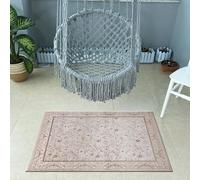 cozily® Soft Pile Indoor Mats For Front Door With Jute Back - Marco Traditional Rug - 80 x 150 cm - Ochre Rug - Washable Back Door Mats Indoor, Ideal For Large Entrances, Corridor & Welcome Mat.