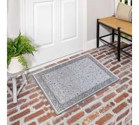 cozily® Soft Pile Jute Doormat Indoor - Marco Blue Turkish Rug - 60 x 110 cm - Washable Entrance Door Mat For Kitchen, Fireside and Corridor Rug