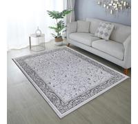 cozily® Washable Rugs For Living Room - Marco Blue Traditional Rug - 160 x 230 cm - Extra Large Living Room Rugs For Bedroom, Lounge and Fireside