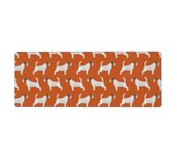 Cozimangoe Desk Mat, Large Mouse Pad Anti-Slip Waterproof Smooth Surface for Durable Stitched, Computer Desk Office Home, Personalized Jack Russell Terriers Orange Cute Dog Jack Russells