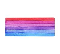 Cozimangoe Desk Mat, Large Mouse Pad Anti-Slip Waterproof Smooth Surface for Durable Stitched, Computer Desk Office Home, Personalized Watercolor Paint Bright Colors Line Artwork