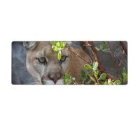 Cozimangoe Desk Mat, Large Mouse Pad Anti-Slip Waterproof Smooth Surface for Durable Stitched, Computer Desk Office Home, Personalized Cougar