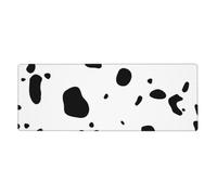 Cozimangoe Desk Mat, Large Mouse Pad Anti-Slip Waterproof Smooth Surface for Durable Stitched, Computer Desk Office Home, Personalized Cow Skin Dalmatians Dog Spots Dalmatian