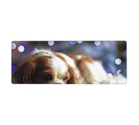 Cozimangoe Desk Mat, Large Mouse Pad Anti-Slip Waterproof Smooth Surface for Durable Stitched, Computer Desk Office Home, Personalized Cavalier King Charles Spaniel Small Spaniel