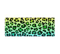 Cozimangoe Desk Mat, Large Mouse Pad Anti-Slip Waterproof Smooth Surface for Durable Stitched, Computer Desk Office Home, Personalized Rainbow Leopard Spotted Fur Pattern