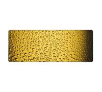 Cozimangoe Desk Mat, Large Mouse Pad Anti-Slip Waterproof Smooth Surface for Durable Stitched, Computer Desk Office Home, Personalized Close Up Beer Glass