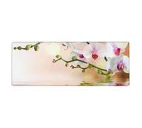 Cozimangoe Desk Mat, Large Mouse Pad Anti-Slip Waterproof Smooth Surface for Durable Stitched, Computer Desk Office Home, Personalized White Orchid in The Pond