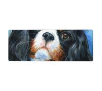 Cozimangoe Desk Mat, Large Mouse Pad Anti-Slip Waterproof Smooth Surface for Durable Stitched, Computer Desk Office Home, Personalized Cavalier King Charles Spaniel