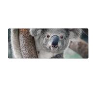 Cozimangoe Desk Mat, Large Mouse Pad Anti-Slip Waterproof Smooth Surface for Durable Stitched, Computer Desk Office Home, Personalized Laid-Back Koala