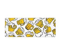 Cozimangoe Desk Mat, Large Mouse Pad Anti-Slip Waterproof Smooth Surface for Durable Stitched, Computer Desk Office Home, Personalized Retro Cartoon Beer