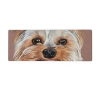 Cozimangoe Desk Mat, Large Mouse Pad Anti-Slip Waterproof Smooth Surface for Durable Stitched, Computer Desk Office Home, Personalized Dog Cute Yorkshire Terrier Teacup