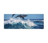 Cozimangoe Desk Mat, Large Mouse Pad Anti-Slip Waterproof Smooth Surface for Durable Stitched, Computer Desk Office Home, Personalized Common Bottlenose Dolphin